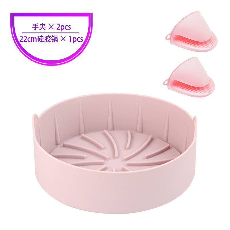 Air Fryer Silicone Pot Replacement Of Parchment Paper Liners No More Cleaning Basket After Using The Air Fryer Food Safe Air Fryers Oven Accessories