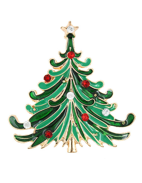 Load image into Gallery viewer, Christmas Tree Brooch Pin Women Girls Jewelry
