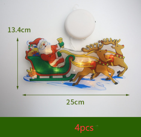 Load image into Gallery viewer, LED Suction Cup Window Hanging Lights Christmas Decoration
