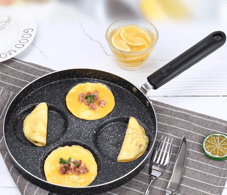 Egg Frying Pan Nonstick Pancake Pan - 4- 7 Cup Cookware for Gas Stoves & Induction Cookers - Anam Online