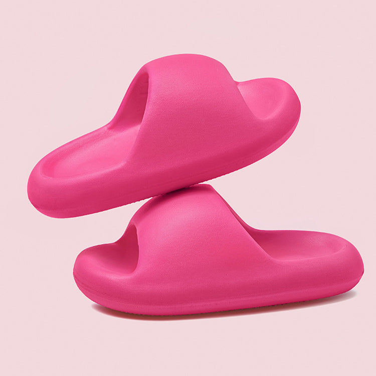 New Bread Shoes Soft Slippers Summer Candy Colour Bathroom Slippers