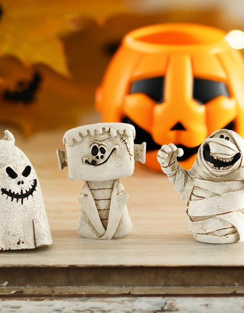 Load image into Gallery viewer, Pumpkin Head Ghost Halloween Scene Decoration Ornaments
