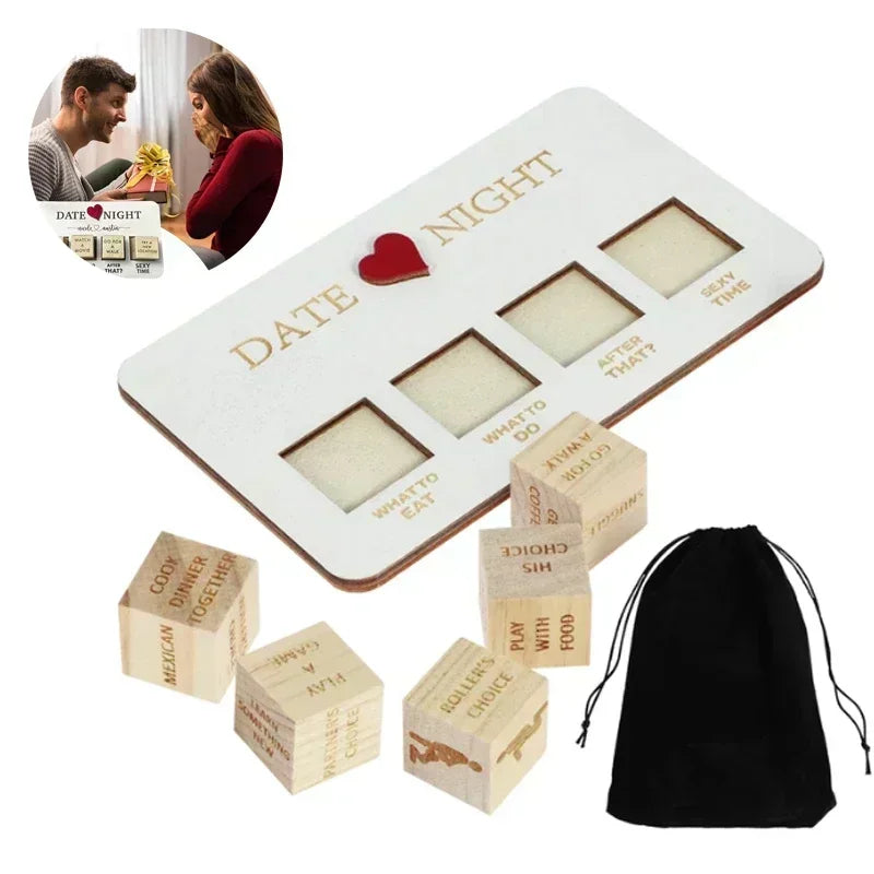 Wooden Date Night Ideas Game Dice Romantic Couple Date Night Game Action Decision Dice Games For Couple