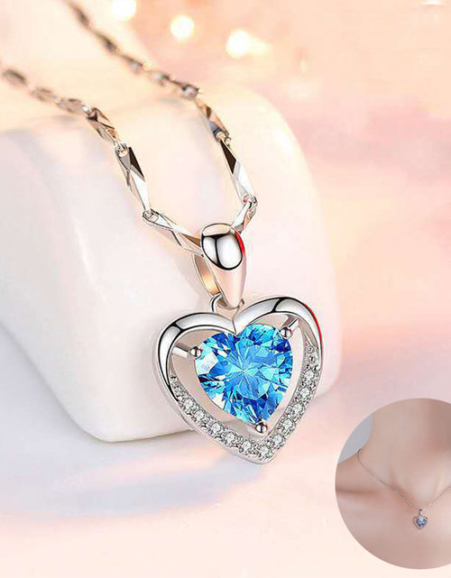 Load image into Gallery viewer, 925 Heart-shaped Rhinestones Necklace Luxury Personalised Necklace For Women Jewellery Valentine&#39;s Day Gift
