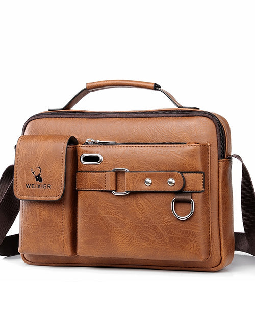 Load image into Gallery viewer, Mens Leather Bags Messenger Bag Briefcase Satchel Shoulder Handbag Cross Body
