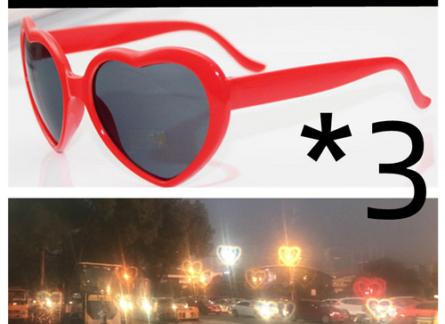 Load image into Gallery viewer, Night Lights Change Love Special Effects Glasses Sunglasses
