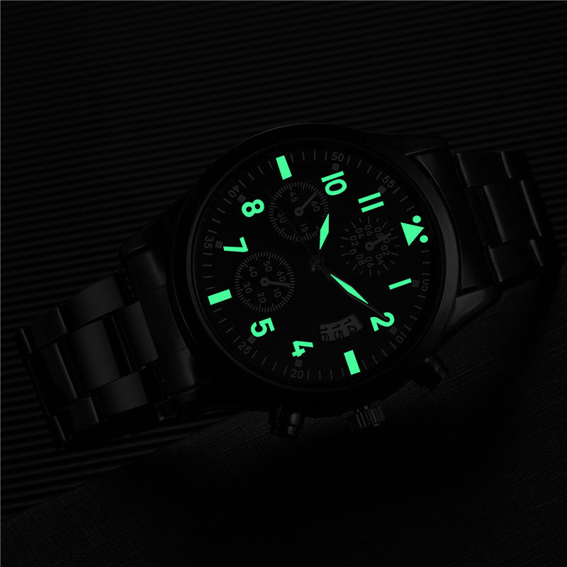 Calendar Luminous Multi-function Quartz Watch