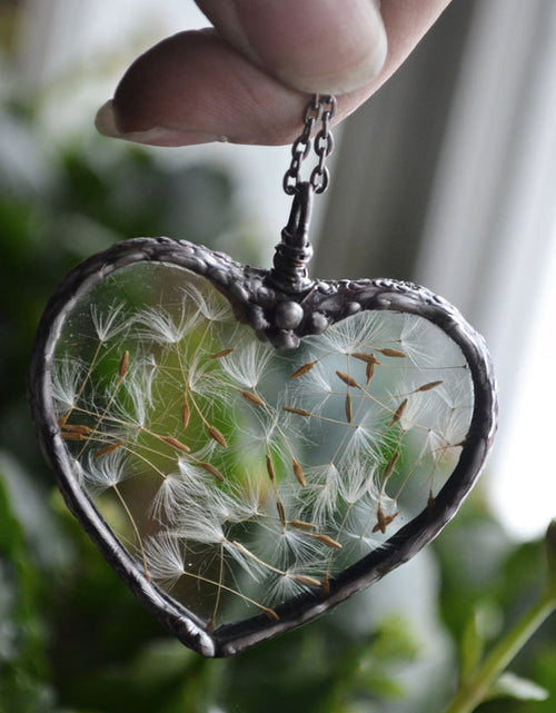 Load image into Gallery viewer, Creative Dandelion Love Wish Necklace
