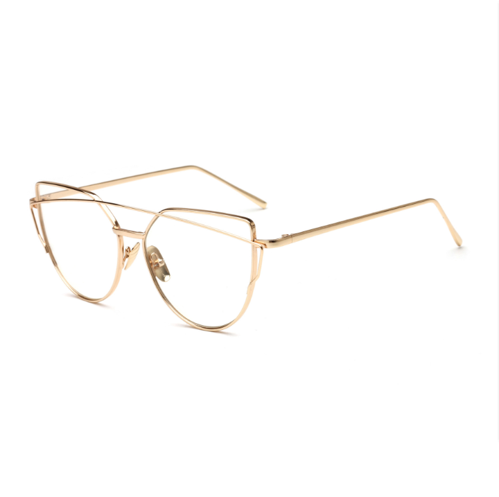 Female Vintage Gold Sunglasses