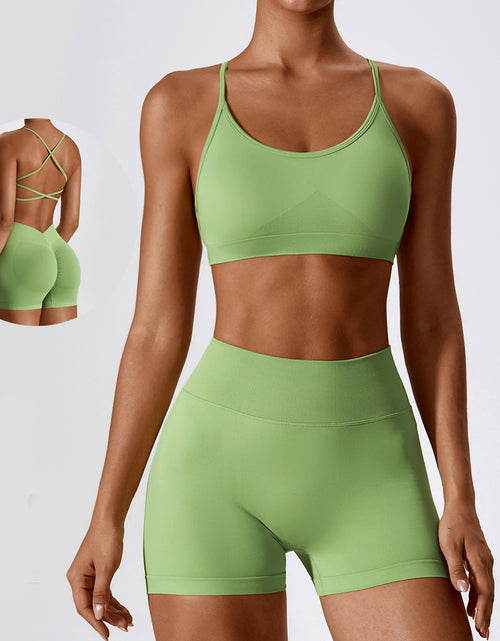 Load image into Gallery viewer, Seamless Beauty Back Yoga Clothes Running Quick-drying Tight Sports Fitness Clothes Suit Women
