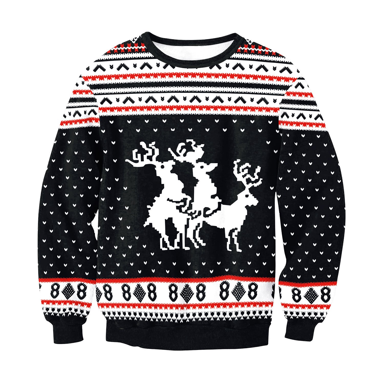 Beautiful Christmas Sweater Vacation Santa Elf Funny Women's Men Sweaters Tops Autumn Winter Clothing