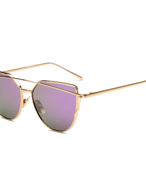 Load image into Gallery viewer, Female Vintage Gold Sunglasses
