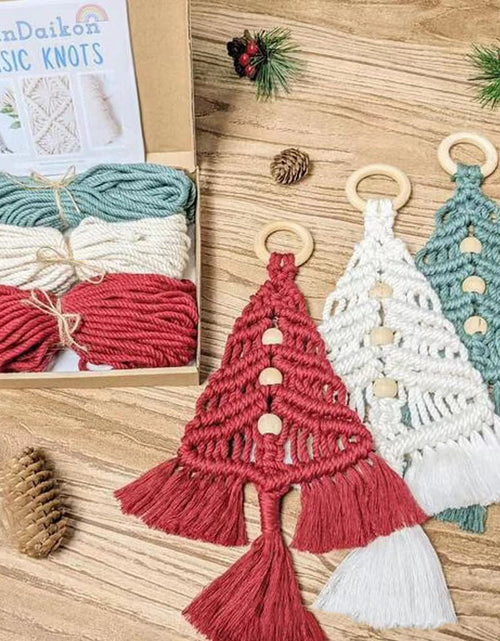 Load image into Gallery viewer, Christmas Tree Diy Material Package Handmade Cotton String Woven
