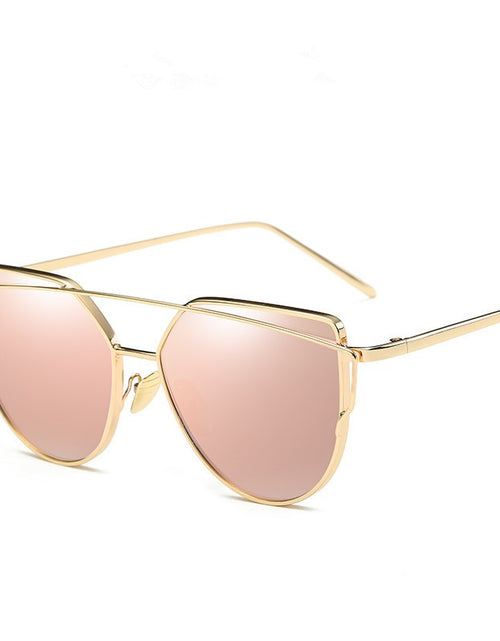 Load image into Gallery viewer, Female Vintage Gold Sunglasses
