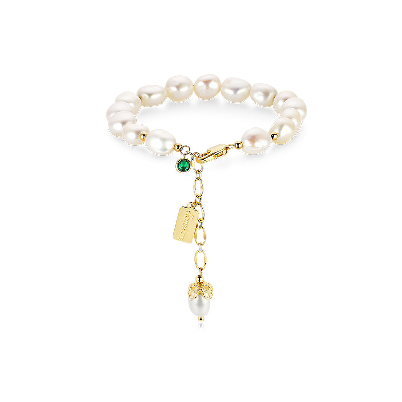 Natural Zircon Pearl Bracelet Luxury Jewellery