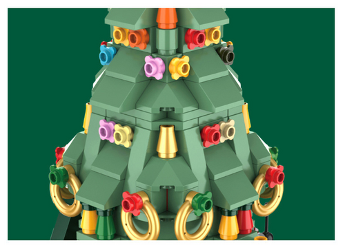 Load image into Gallery viewer, Christmas Tree Blocks Spin Music Box Blocks
