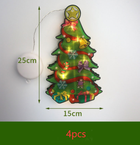 Load image into Gallery viewer, LED Suction Cup Window Hanging Lights Christmas Decoration
