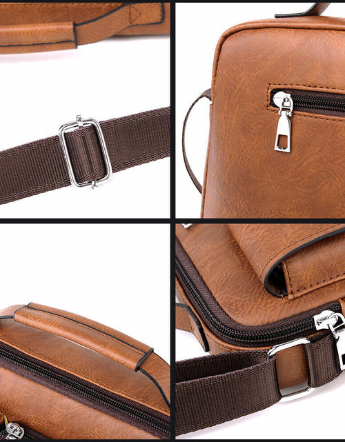 Load image into Gallery viewer, Mens Leather Bags Messenger Bag Briefcase Satchel Shoulder Handbag Cross Body
