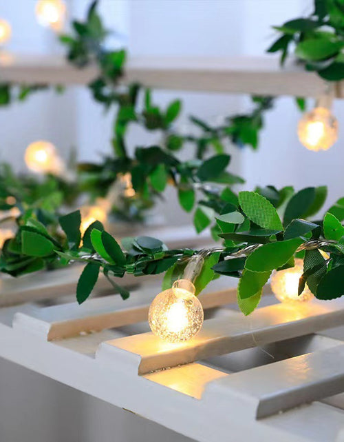 Load image into Gallery viewer, LED Light String Simulation Green Leaf Vine
