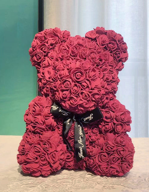 Load image into Gallery viewer, Eternal Life Flower Rose Bear Creative Valentine&#39;s Day Gift
