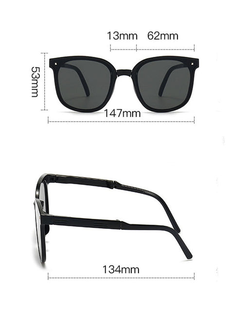 Load image into Gallery viewer, Folding Sunglasses Summer Beach Fashion Sun Protection Glasses
