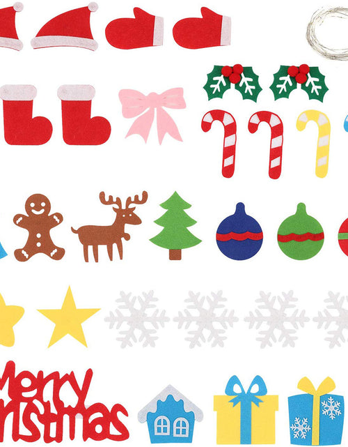 Load image into Gallery viewer, Children&#39;s DIY Felt Christmas Tree With Lights
