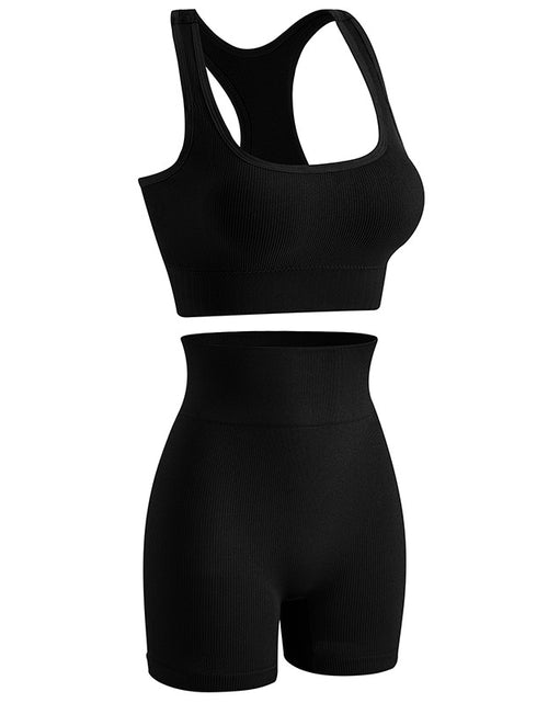 Load image into Gallery viewer, Women&#39;s Wireless Sports Yoga Bra And Shorts Suit
