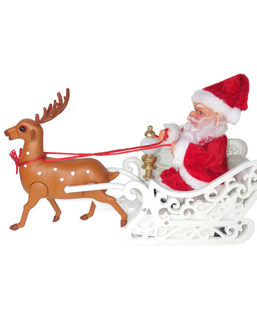 Load image into Gallery viewer, Creative Moose Pulling Car Electric Toys Holiday Decorations
