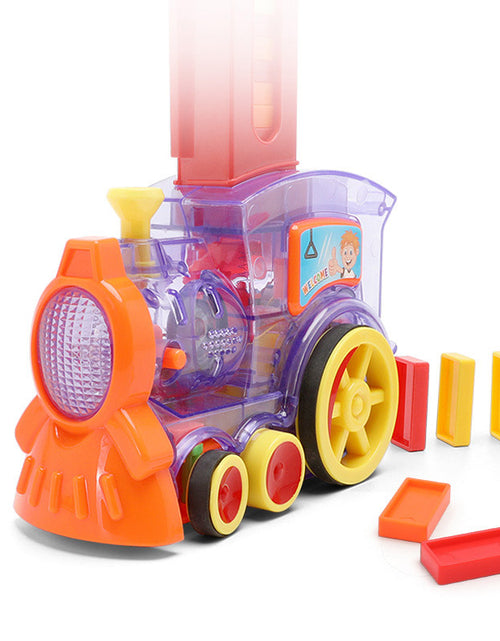 Load image into Gallery viewer, Domino Train Toys Baby Toys Car Puzzle Automatic Release Licensing Electric Building Blocks Train Toy
