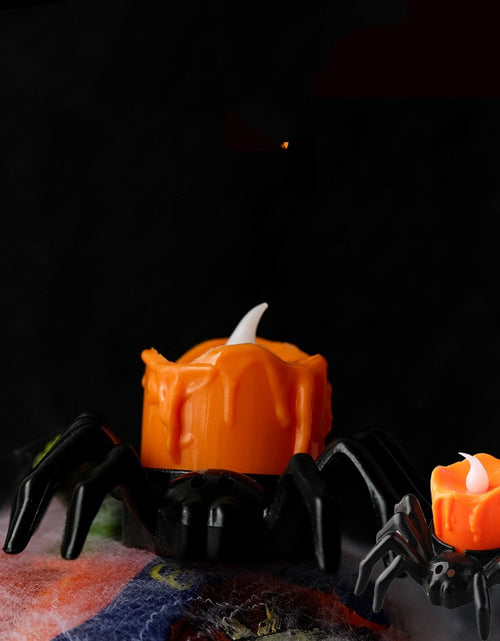 Load image into Gallery viewer, Halloween Festival Atmosphere Creative Halloween Spider Candlestick Ornaments
