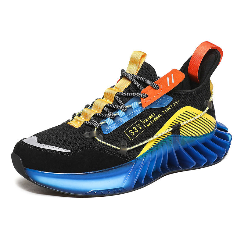 Fall Men'S Low-Top Round Toe Injection Shoes Sports Daily Sports Shoes