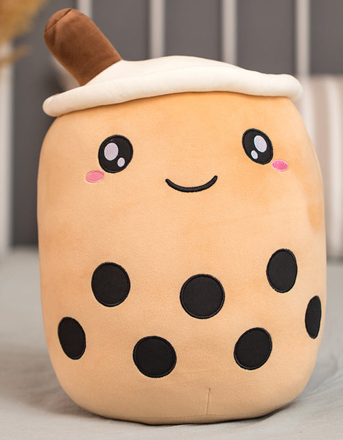 Load image into Gallery viewer, Unique Soft Teddy Plush Boba Milk Tea Plushie Toy Stuffed Fruit Shape Taste Milk Tea Hug Pillow Balls Boba Tea Cup Cushion Kids
