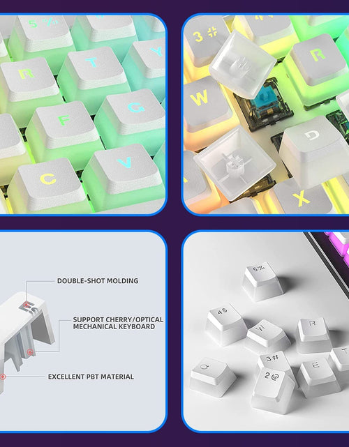 Load image into Gallery viewer, Detachable DIY Pudding Keycap Double Shot Translucent Layer Mechanical US Layout
