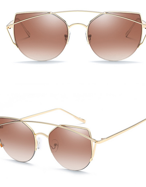 Load image into Gallery viewer, Female Vintage Gold Sunglasses
