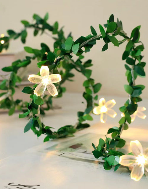 Load image into Gallery viewer, LED Light String Simulation Green Leaf Vine
