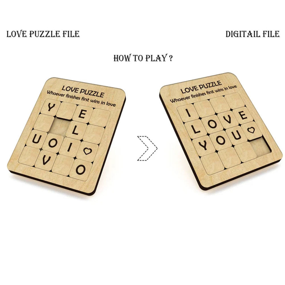 LOVE Puzzle Wooden Puzzle Game