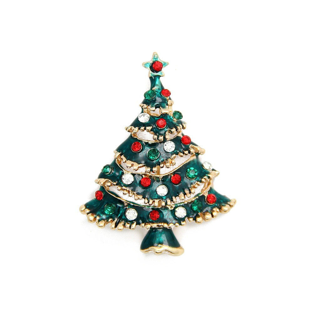 Christmas Tree Brooch Pin Women Girls Jewelry