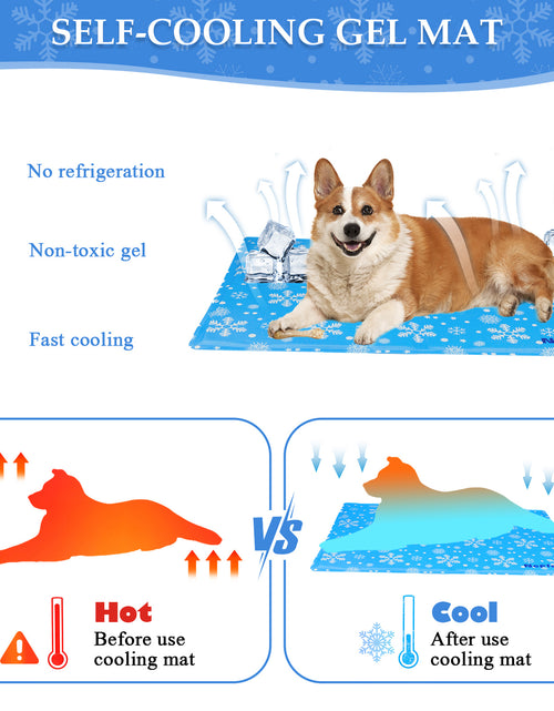 Load image into Gallery viewer, Dog Cooling Mats Small - Self Cooling Mat For Dogs And Cats, Non-toxic Gel Pet Cooling Mat, No Need To Refrigerate, Keep Pets Cool In Hot Summer For Indoor Outdoor, 50x40cm
