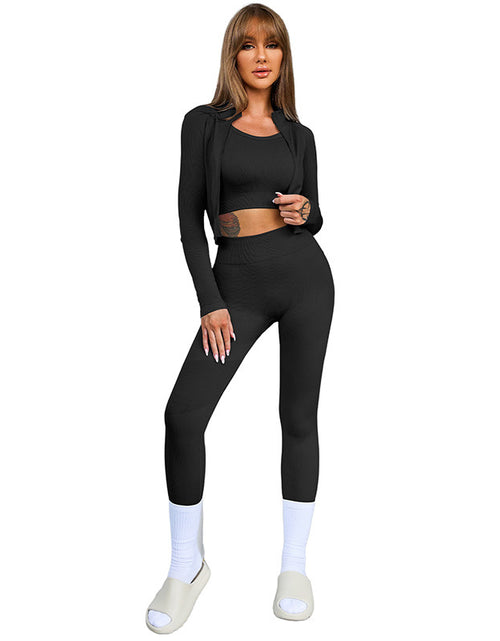 Load image into Gallery viewer, New Solid Color Sleeveless Sports Suit Women
