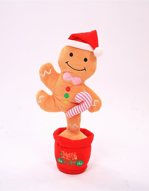 Load image into Gallery viewer, Dancing Christmas Toys Funny Tree Repeat Talking  Electronic Plush Toys Can Sing Record Lighten Early Education Funny Gift Christmas
