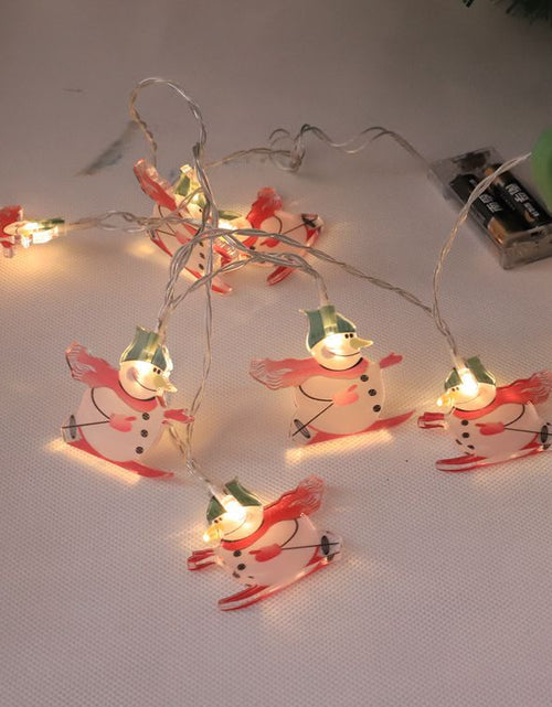 Load image into Gallery viewer, Room Christmas Battery LED Snowman Light String
