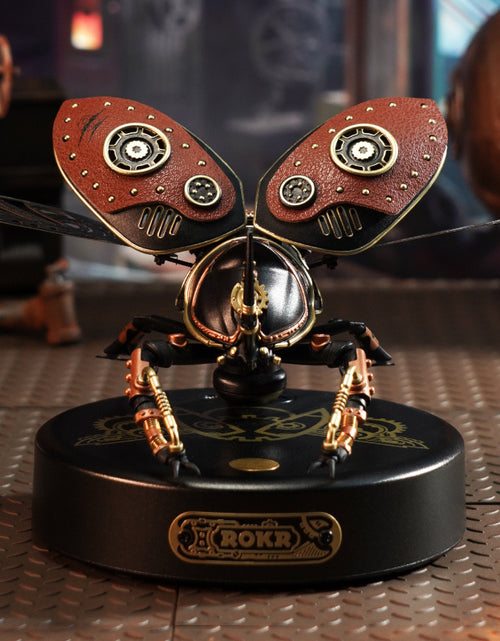 Load image into Gallery viewer, Robotime Rokr Metal 3D Puzzles Games Rhinoceros Beetle Punk Style Gift For Birthday Easy Assembly Mechanical Design Toys
