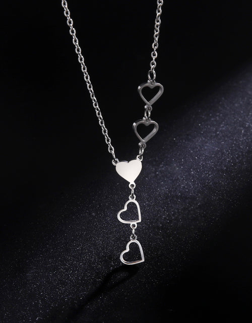 Load image into Gallery viewer, Fashion Love Pendant Stainless Steel Necklace
