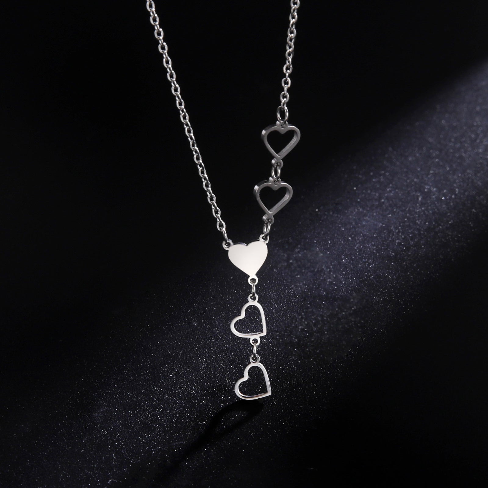 Fashion Love Pendant Stainless Steel Necklace