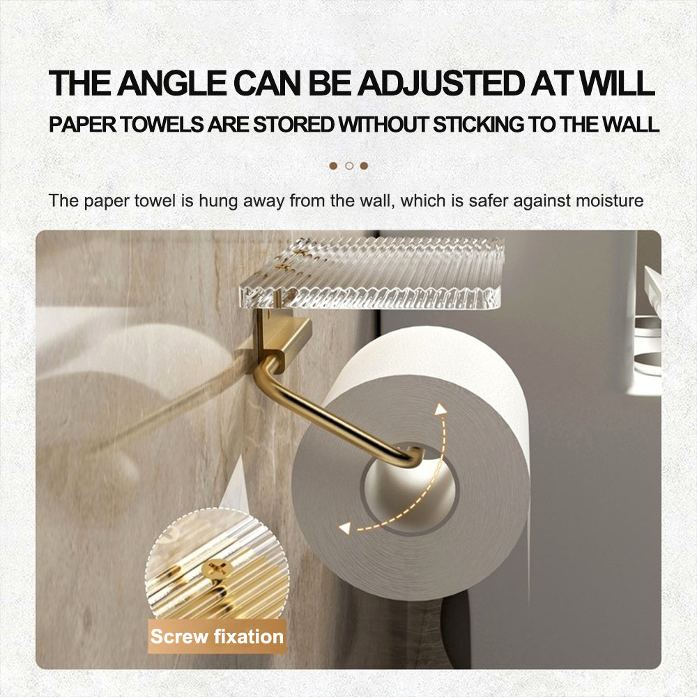 Acrylic Wall-mounted Paper Roll Holder