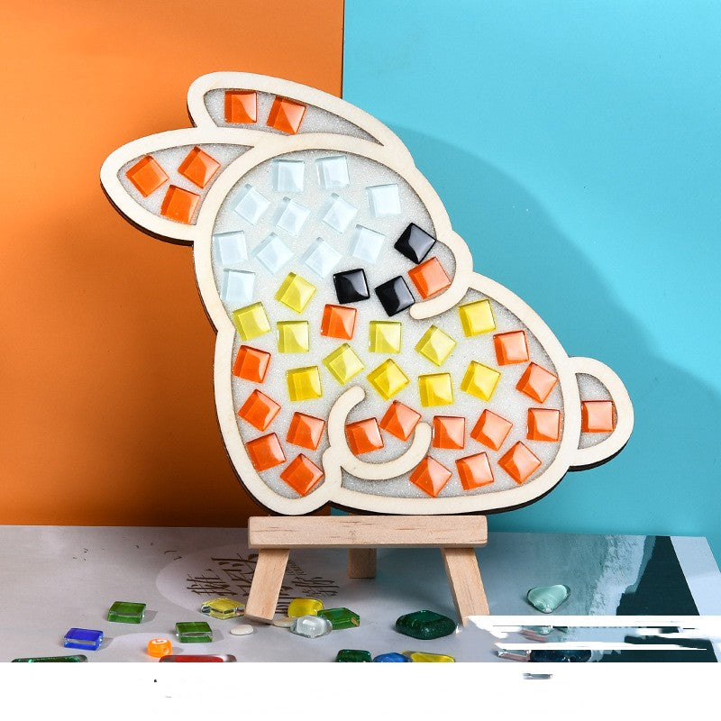 Handmade Mosaic Rabbit Decorations