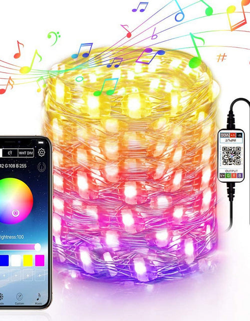 Load image into Gallery viewer, APP Light String Mobile Phone Bluetooth USB Copper Wire Music Decorative Lantern
