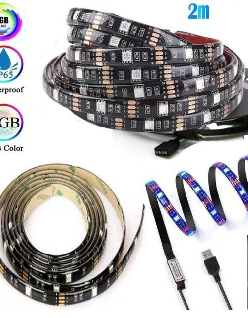 Load image into Gallery viewer, USB LED Light Strip 2-5M RGB Color 5050 Color Changing With TV Kitchen Lighting
