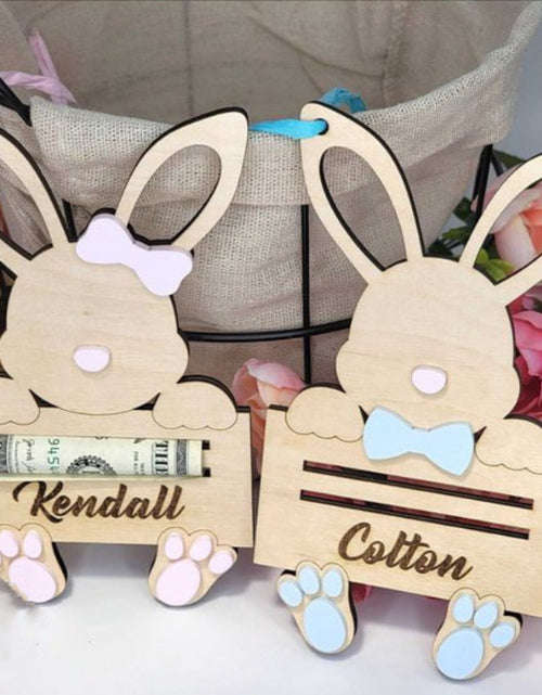 Load image into Gallery viewer, Easter Bunny Suit Cash Gift Pendant
