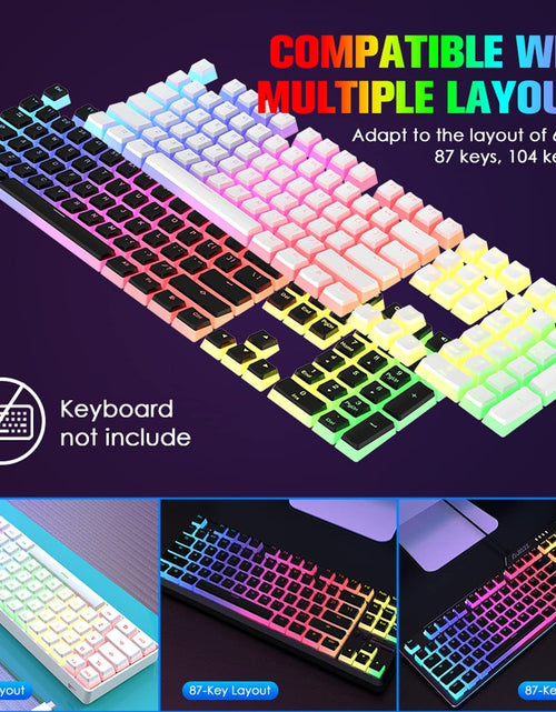 Load image into Gallery viewer, Detachable DIY Pudding Keycap Double Shot Translucent Layer Mechanical US Layout
